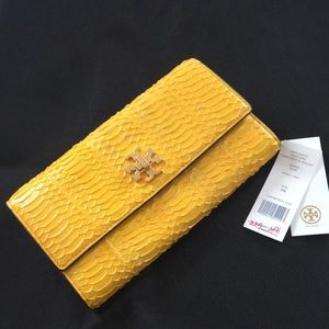 Tory Burch Kira Exotic Envelope Continental Wallet